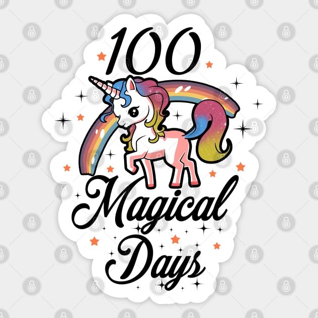 100 Days Of School Cute T-shirt Sticker by KsuAnn